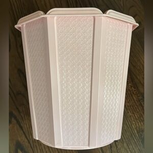 Vintage Rubbermaid 10.5” tall light pink trash can / Wastebasket